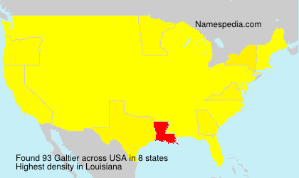 Surname Galtier in USA