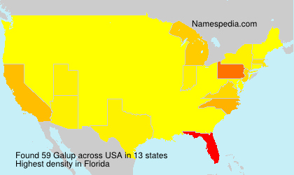 Surname Galup in USA