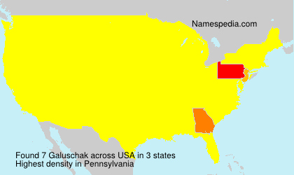 Surname Galuschak in USA