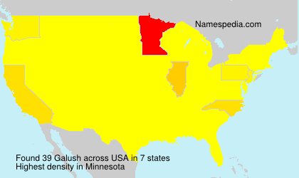 Surname Galush in USA
