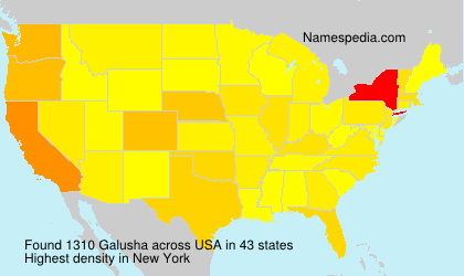 Surname Galusha in USA