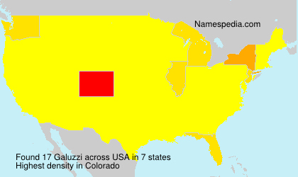 Surname Galuzzi in USA