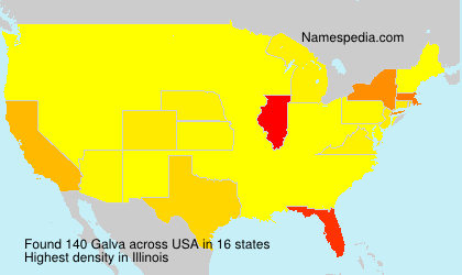 Surname Galva in USA