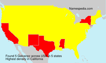 Surname Galvanez in USA