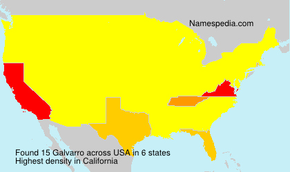 Surname Galvarro in USA