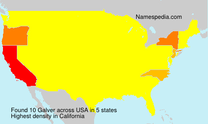 Surname Galver in USA
