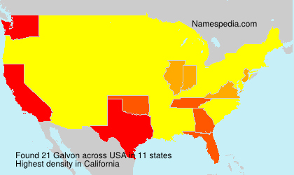 Surname Galvon in USA