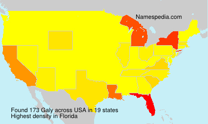 Surname Galy in USA