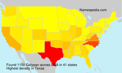 Surname Galyean in USA