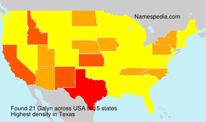 Surname Galyn in USA