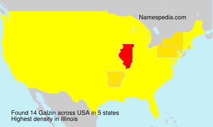 Surname Galzin in USA