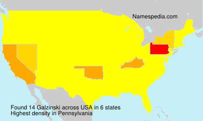 Surname Galzinski in USA