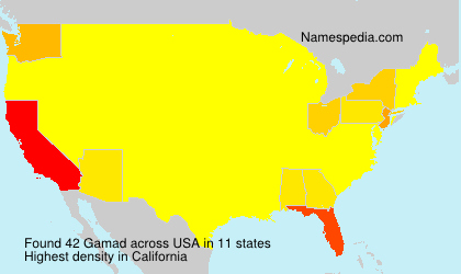 Surname Gamad in USA