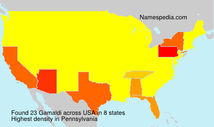 Surname Gamaldi in USA