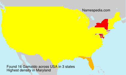 Surname Gamaldo in USA