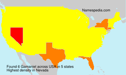 Surname Gamaniel in USA