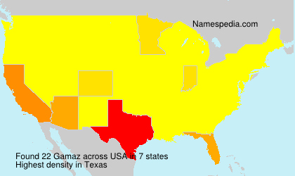 Surname Gamaz in USA