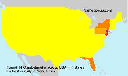 Surname Gambelunghe in USA