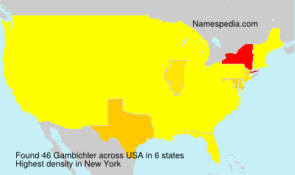 Surname Gambichler in USA