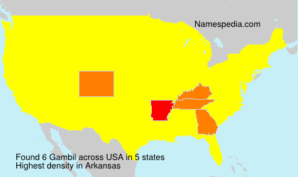 Surname Gambil in USA