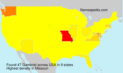 Surname Gambriel in USA