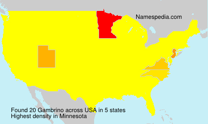 Surname Gambrino in USA