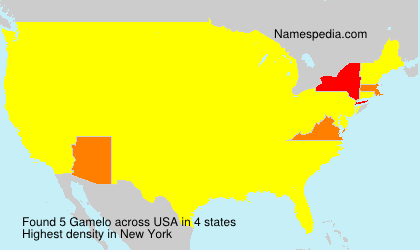 Surname Gamelo in USA