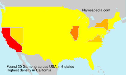 Surname Gameng in USA