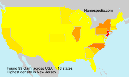 Surname Gami in USA