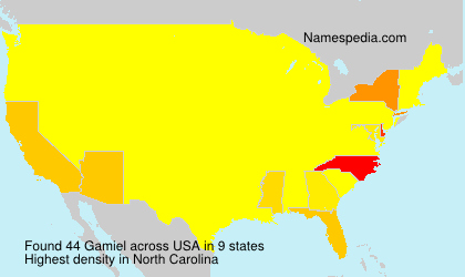 Surname Gamiel in USA