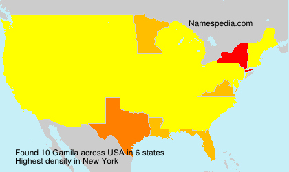 Surname Gamila in USA