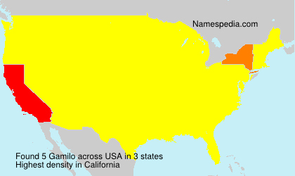 Surname Gamilo in USA