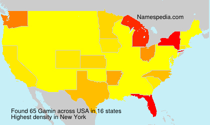Surname Gamin in USA