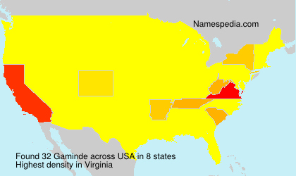 Surname Gaminde in USA