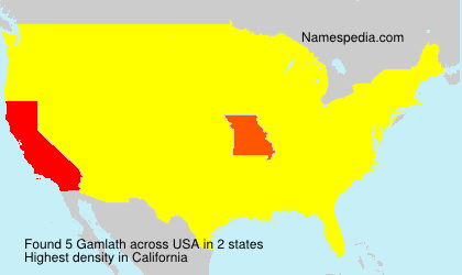 Surname Gamlath in USA