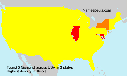 Surname Gamorot in USA