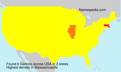 Surname Gamota in USA
