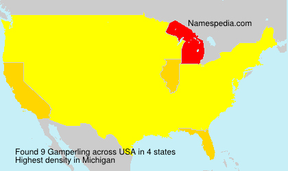 Surname Gamperling in USA