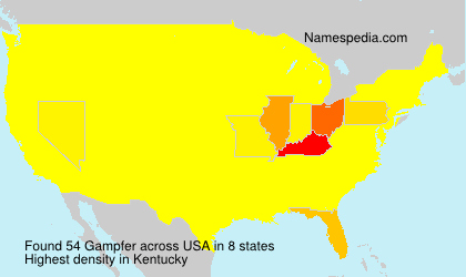 Surname Gampfer in USA