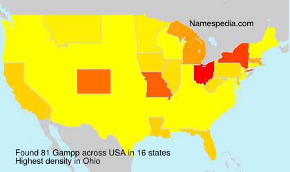Surname Gampp in USA