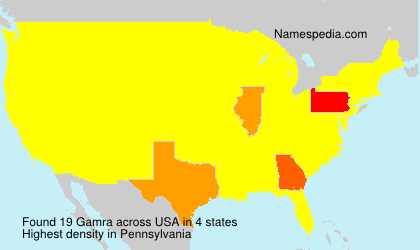 Surname Gamra in USA