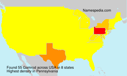 Surname Gamrod in USA