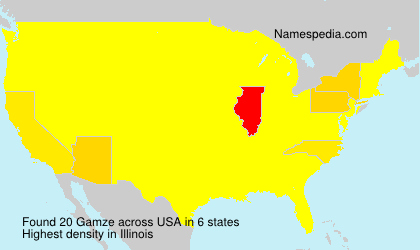 Surname Gamze in USA