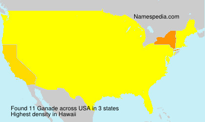 Surname Ganade in USA