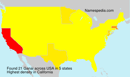 Surname Ganai in USA