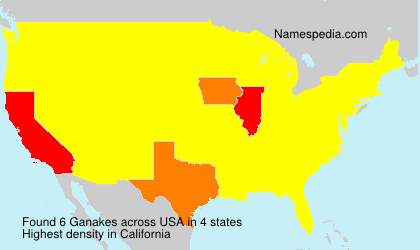 Surname Ganakes in USA