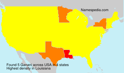 Surname Ganani in USA