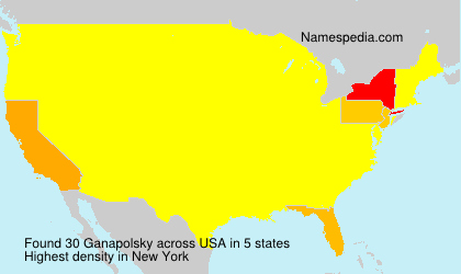 Surname Ganapolsky in USA