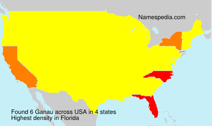 Surname Ganau in USA