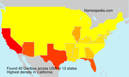 Surname Ganboa in USA
